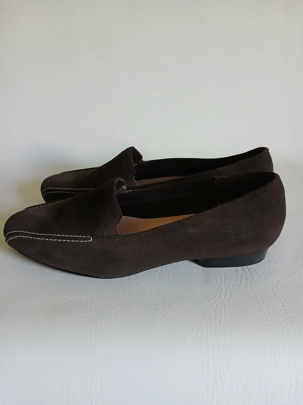 cloudwalkers Women’s Suede Loafers in Dark Brown Sz8.5W